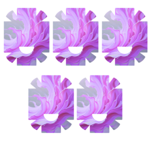 Abstraktse lilla mustriga kleeps Nano pumbale