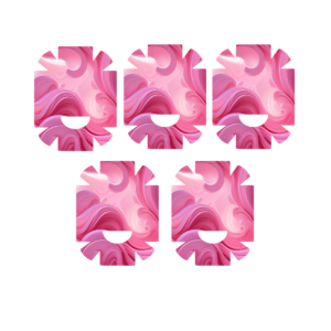 Roosa abstraktse mustriga kleeps Nano pumbale