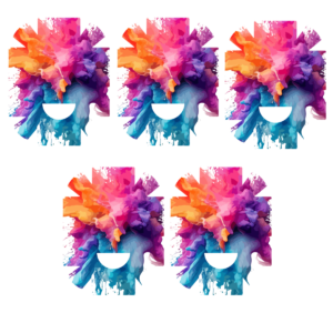 Abstraktse värviline mustriga kleeps Nano pumbale